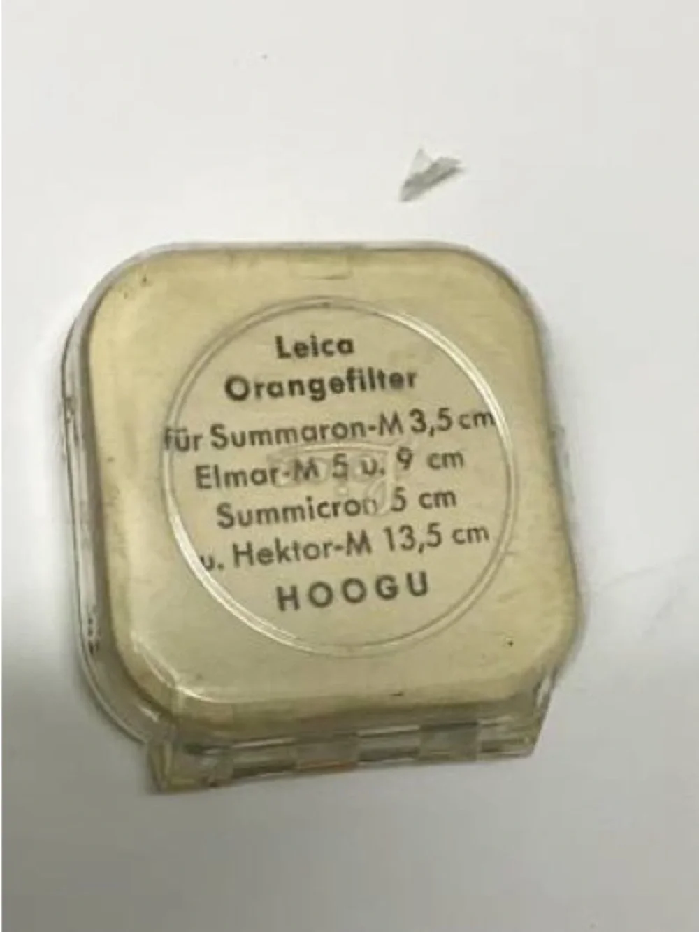 Leica Orange Camera Lens